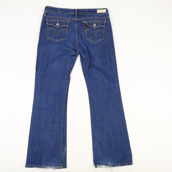 Lot of 2 Levi Womens 12 M Low Boot Cut 545 Jeans *READ* Y2K Distressed - Picture 3 of 16